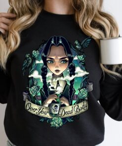 Funny Wednesday Addams Halloween Spooky Sweatshirt Shirt 1 Funny Wednesday Addams Halloween Spooky Sweatshirt Shirt 2