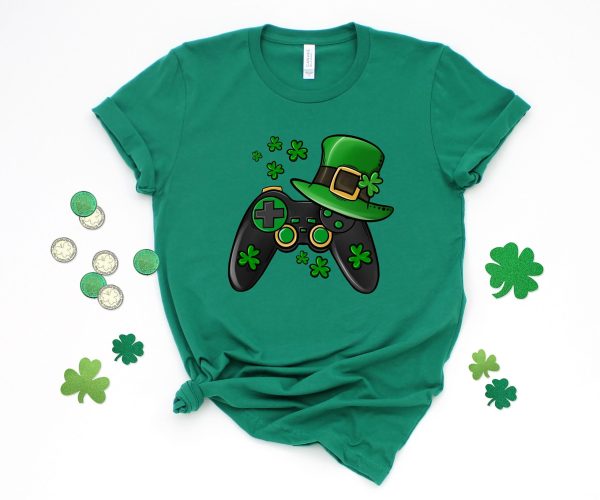 Gamer Boys Video Game St Patricks Day Shirt
