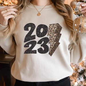 Gift 2023 New Year Leopard Shirt