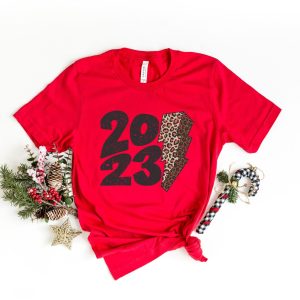 Gift 2023 New Year Leopard Shirt