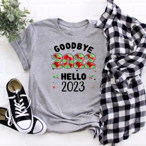 Goodbye 2022 Hello 2023 Funny New Year Tee Shirt 3