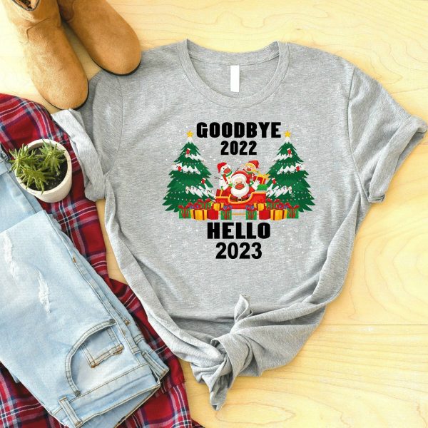Goodbye 2022 Hello 2023 New Years Shirt Gift