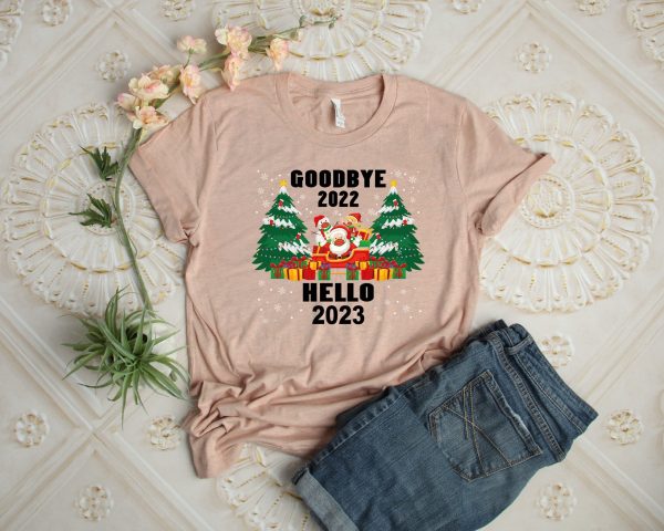 Goodbye 2022 Hello 2023 New Years Shirt Gift