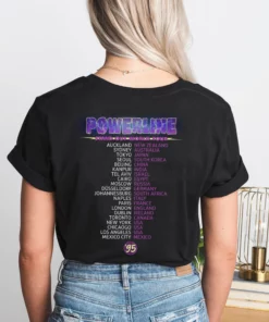 Goofy World Tour 95 2 Side Disneyland Powerline Sweater Shirt 3