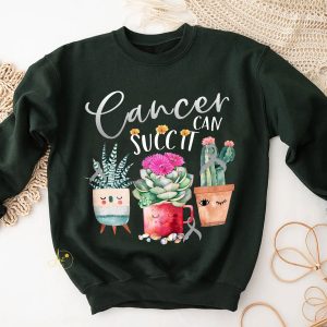 Gray Ribbon Brain Cancer Can Succ It Shirt 2