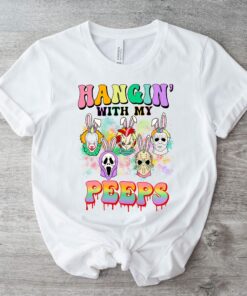 Hanging With My Peeps Horror Easter Shirt 1