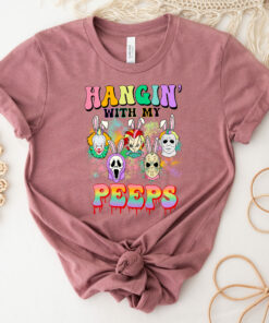 Hanging With My Peeps Horror Easter Shirt 4