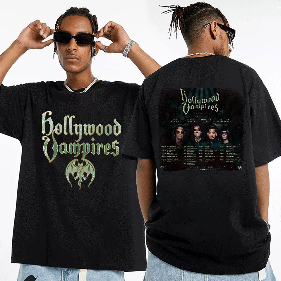 Skifte tøj quagga magnet Hollywood Vampires 2023 UK Tour T-Shirt