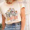 Honey Est 2023 Wildflowers Grandma Pregnancy Announcement Shirt