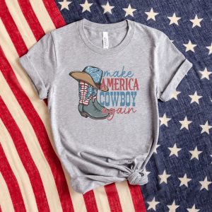 Howdy 4th Of July Make America Cowboy Again Shirt