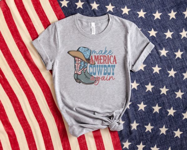 Howdy 4th Of July Make America Cowboy Again Shirt