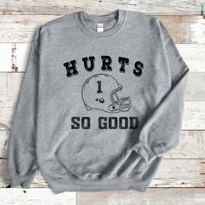 Hurts So Good Philadelphia Eagles Vintage Football Sweatshirt Hoodie 4