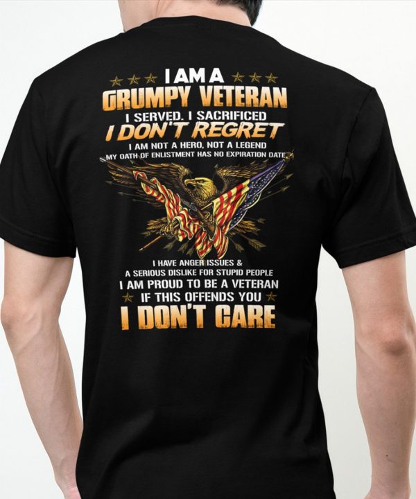 I Am A Grumpy Veteran Dad Shirt