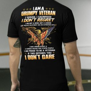 I Am A Grumpy Veteran Dad Shirt