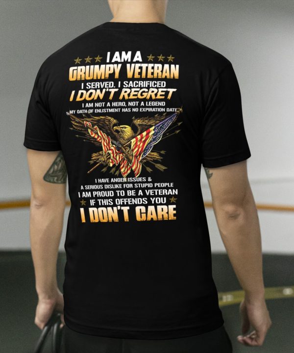 I Am A Grumpy Veteran Dad Shirt