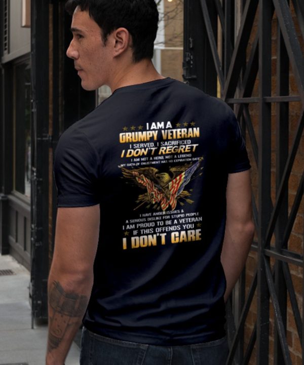 I Am A Grumpy Veteran Dad Shirt