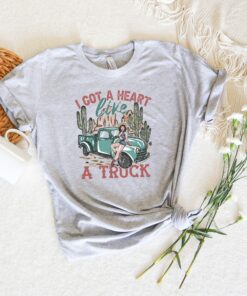 I Got A Heart Like Truck Country Music Shirt 3