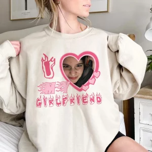 I Heart My Girlfriend Love Boyfriend Couple Valentine Shirt Sweatshirt 1