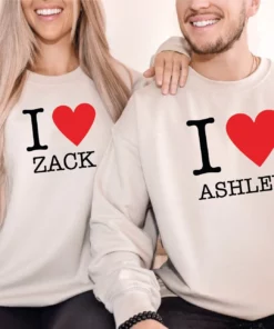 I Love My Boyfriend Custom Text Sweatshirt Hoodie 1