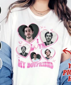 I Love My Boyfriend Shirt Custom Girlfriend Picture Valentine Unisex Personalized Y2k 1