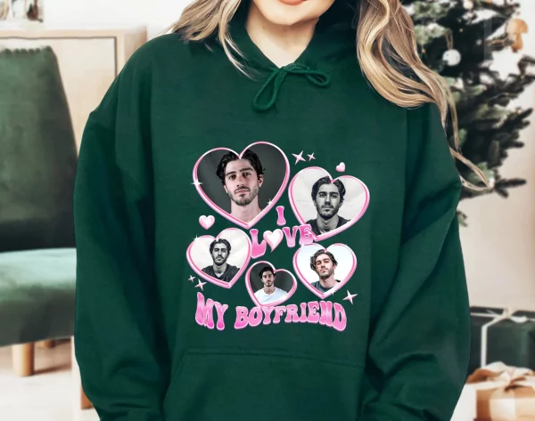 I Love My Boyfriend Shirt Custom Girlfriend Picture Valentine Unisex Personalized Y2k