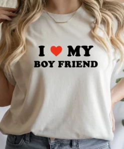 I Love My Boyfriend Valentines Day Tee Shirt 1