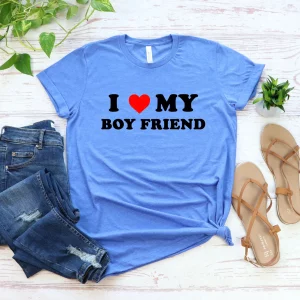 I Love My Boyfriend Valentines Day Tee Shirt 3