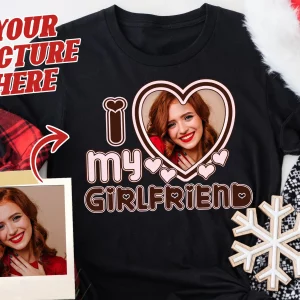 I Love My Girlfriend Christmas Couples Shirt