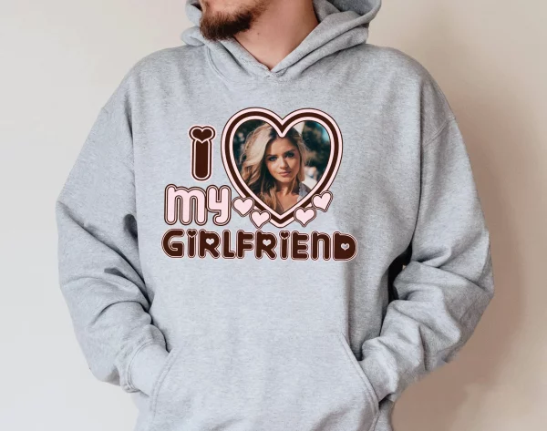 I Love My Girlfriend Christmas Couples Shirt