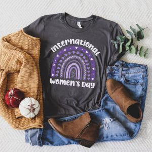 International Women’s Day Celebrate Purple Rainbow Shirt