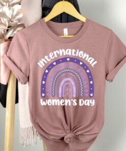 International Womens Day Celebrate Purple Rainbow Shirt 3