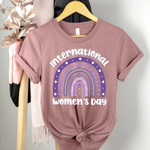 International Womens Day Celebrate Purple Rainbow Shirt 3