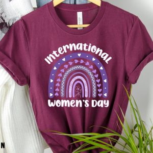 International Womens Day Celebrate Purple Rainbow Shirt 5