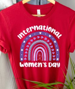 International Womens Day Celebrate Purple Rainbow Shirt 6