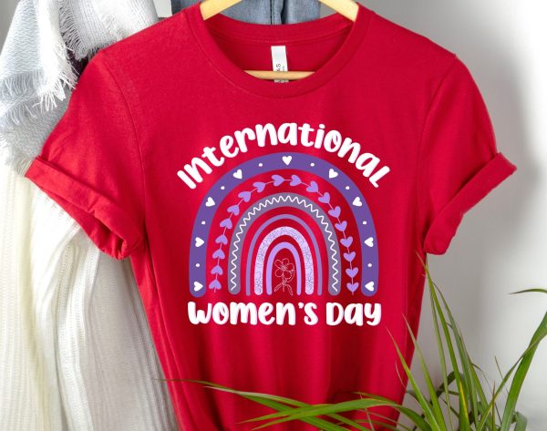 International Women’s Day Celebrate Purple Rainbow Shirt