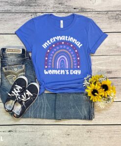International Womens Day Celebrate Purple Rainbow Shirt 7