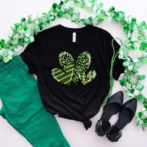 Irish Saint Patricks Day Heart Shamrock Shirt 1