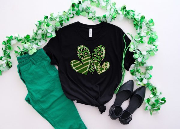 Irish Saint Patrick’s Day Heart Shamrock Shirt