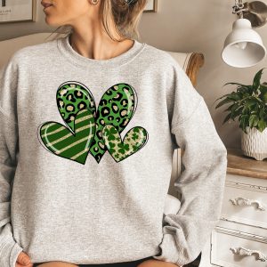 Irish Saint Patricks Day Heart Shamrock Shirt 4