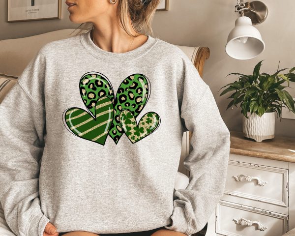 Irish Saint Patrick’s Day Heart Shamrock Shirt