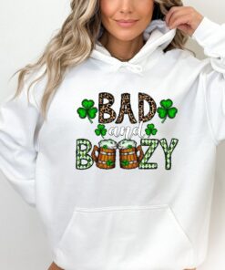 Irish St Patricks Bad And Boozy Sweatshirt 2