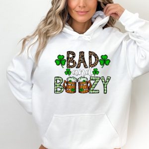 Irish St Patricks Bad And Boozy Sweatshirt 2