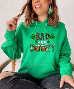 Irish St Patricks Bad And Boozy Sweatshirt 3