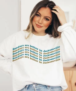 Jacksonville Florida Jaguars Football Crewneck Sweatshirt 2 Jacksonville Florida Jaguars Football Crewneck Sweatshirt 3