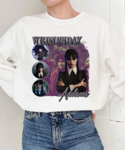 Jenna Ortega Wednesday 90s Addams Unisex Shirt 2 Jenna Ortega Wednesday 90s Addams Unisex Shirt 3