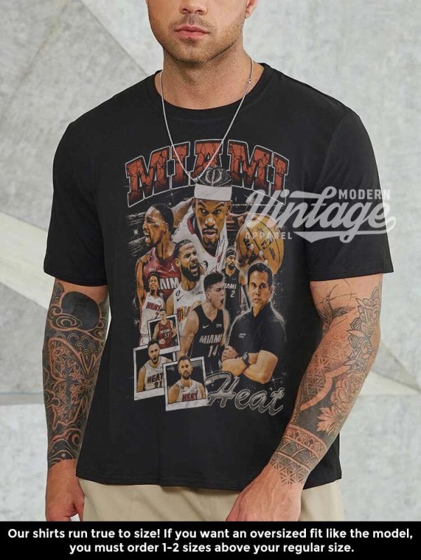 Jimmy Butler Tyler Herro Bam Adebayo Kevin Love Team Basketball Shirt