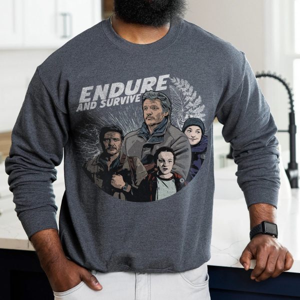 Joel Ellie Comic Book Style The Last Of Us Sweatshirt