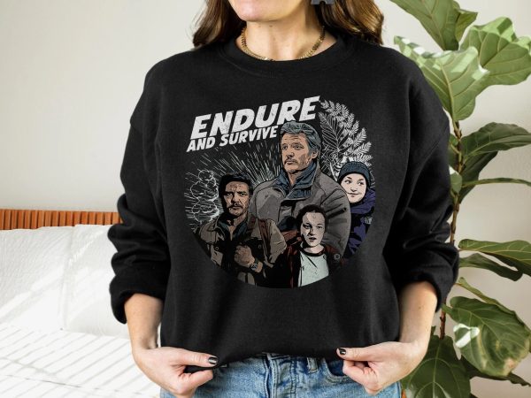 Joel Ellie Comic Book Style The Last Of Us Sweatshirt