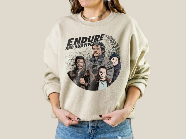 Joel Ellie Comic Book Style The Last Of Us Sweatshirt