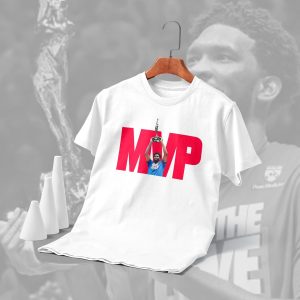 Joel Embiid MVP Trophy Philadelphia 76ers Shirt 1